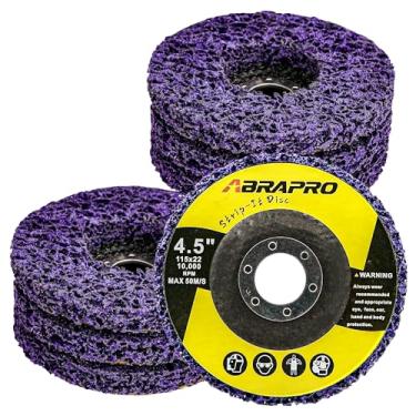 Imagem de ABRAPRO Discos De Tira Pcs 4-1/2 X 7/8 Roda De Decapagem Para Rebarbadora, Roda Abrasiva Industrial De Carboneto De Silício Para Limpar E Remover Tinta, Revestimento, Ferrugem, Soldas, Oxidação