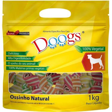 Imagem de Osso Doogs Super Premium para Cães Idosos Porte Pequeno Sabor Baunilha 3/4 - 1Kg