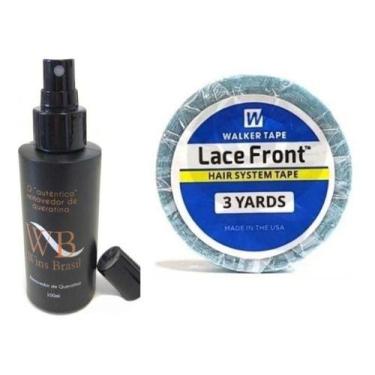 Imagem de Kit Mega Hair Fita Adesiva Rolo 3 Metros Azul E Removedor - MEGA HAIR 