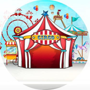 Imagem de Painel Redondo 3D Sublimado Circo Frd-4799