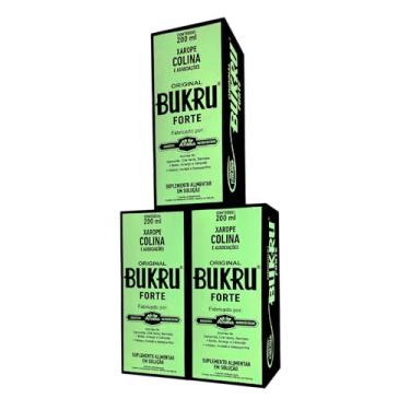Imagem de Kit 3x Bukru Forte 200ml - Suplemento Natural para Azia, Digestão, Detox do Fígado e Saúde Intestinal