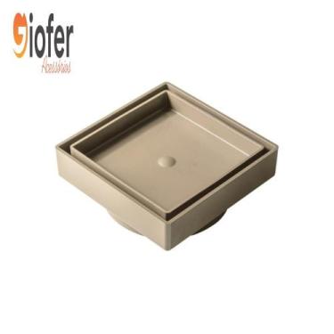 Imagem de Ralo Quadrado Inteligente Invisível Oculto Seca Piso Porcelanato 13cmx