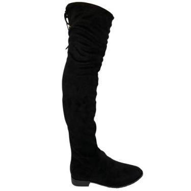 Imagem de Bota Over The Knee feminino Renata Mello 817374910 Preto, 35, Preto
