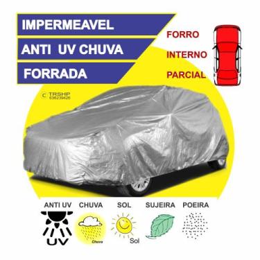 Imagem de Capa Cobrir Carro Proteger Fiat Strada 100% Forrada Ant Uv Chuva imper