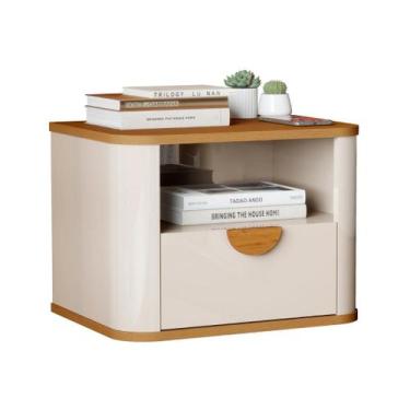 Imagem de Mesa De Cabeceira Suspensa Buriti 1G Off White Nature JB 31998 - JB Be