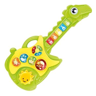 Imagem de DM Toys Brinquedo Educativo Musical Guitarra Jacaré Feliz Verde