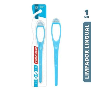 Imagem de Limpador de Língua Com Cerdas  DentalClean  1 unidade, Amarelo