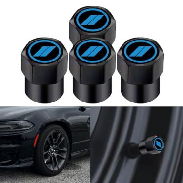 Imagem de x xotic tech // Tampas de tampa de haste de válvula de pneu Slash compatíveis com Dodge Challenger Charger Durango Avenger SRT Hornet R/T Dart Journey Magnum Nitro Caliber, conjunto de tampas de