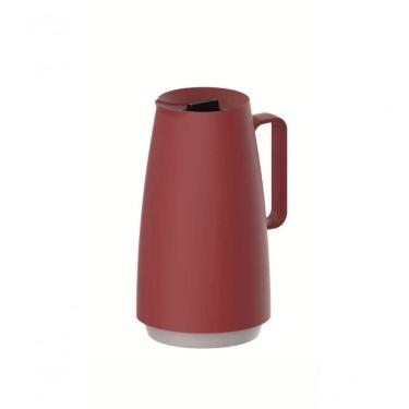 Imagem de Bule Térmico Tramontina Exata Vermelho Com Ampola De Vidro 500ml