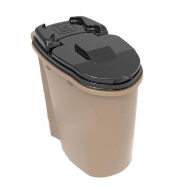 Imagem de Porta Ração Pet e Grãos Dispenser Home+ Caneca Dosadora (PRETO GOLD - 25 LITROS 11 KG,1)