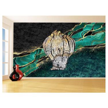 Imagem de Papel De Parede 3D Animais Pop Art Rinoceronte 3,5M Pxa484