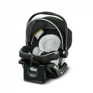 Imagem de Cadeira de Bebê para Carro com Base Ajustável em 4 Posições, Graco SnugRide 35 Lite LX, Preta