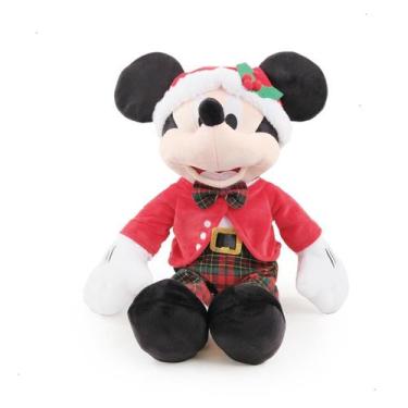 Imagem de Pelúcia mickey mouse enfeite decorativo de natal 45cm roupa vermelho e