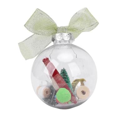 Imagem de Zerodis Globo de Neve Pendurado, Enfeite de árvore de Natal Com Revestimento à Prova de Desbotamento, Tema de Costura, Pingente de Globo de Neve Feito à Mão para Sala de Artesanato, (B)