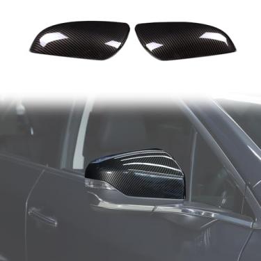 Imagem de Capa de espelho retrovisor de carro compatível com Subaru Outback 2021-2025, tampa protetora de espelho retrovisor da porta externa ABS acessórios decorativos (fibra de carbono)