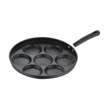 Imagem de ＫＬＫＣＭＳ Frigideira para ovos de 7 xícaras, frigideira, ferramenta para cozinhar panquecas, ferro, aquecimento uniforme, utensílios de cozinha leves, fogão de