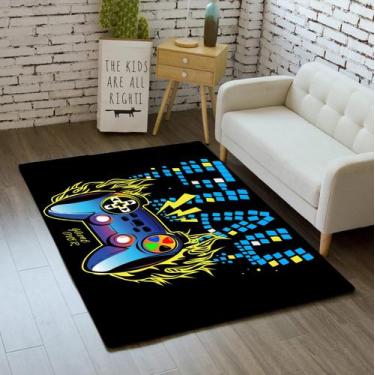 Imagem de Tapete Area kodhyvj Gamer para meninos, quartos, jogos, 60x90cm