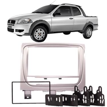 Imagem de Moldura 2 Din Strada Adventure Trekking Working 2013 à 2020 Prata Pain