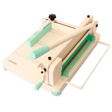Imagem de Craftelier - Cortador de papel guilhotina resistente de 30,5 cm (A4) de comprimento preciso com capacidade para 400 folhas, cortador de grau industrial com design de proteção de segurança dupla e