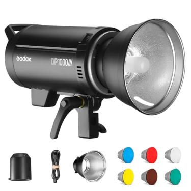 Imagem de Godox DP1000III Professional Studio Flash 1000Ws 2.4G Wireless X System 5600K Bowens Mount Monolight com refletor padrão para fotografia de estúdio de fotografia de casamento