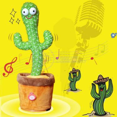 Imagem de Brinquedo Infantil Cacto Dançante Pelúcia 120 Músicas Usb