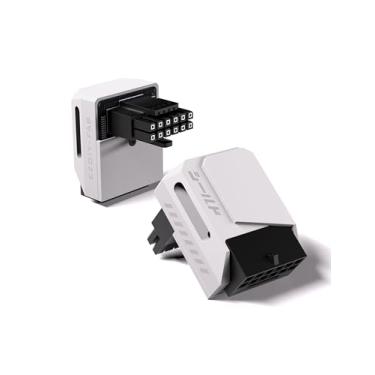 Imagem de EZDIY-FAB Adaptador PCIe 5.1 - 600W 12 + 4 pinos, conector de alimentação GPU 12VHPWR de 16 pinos, adaptador GPU 12V-2x6, ângulo reto de 90 graus - compatível com RTX 3090Ti, 4070Ti, 4080, 4090 GPU -