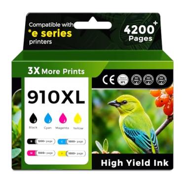 Imagem de Ubinki Pacote de substituição de cartuchos de tinta 910XL para HP Ink 910 910XL cartuchos de tinta preta e colorida HP910 XL HP910XL para impressora 8015e 8025e 8022e 8028e 8035e 8020 8035 8028 8025