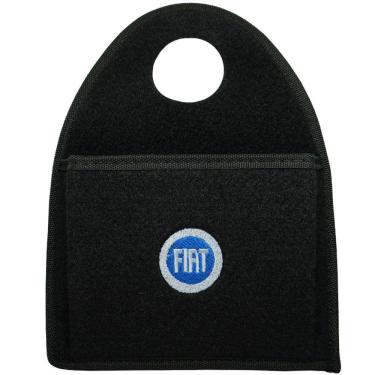 Imagem de Lixeira Lixinho Automotiva Carro Carpete Logo Bordado para Câmbio Preto