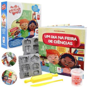 Imagem de Massinha de Modelar com Livro Um Dia na Feira de Ciências - Estrela
