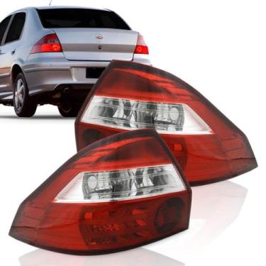 Imagem de Par Lanterna Traseira Prisma 2006 A 2012 Fumê - JCV