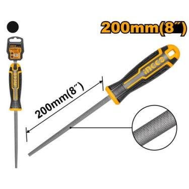 Imagem de Lima Redonda 8" Picado Duplo com Cabo INGCO