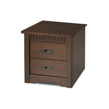 Imagem de Mesa de Cabeceira Paris Madeira Maciça 2 Gavetas Weihemann - Weiherman