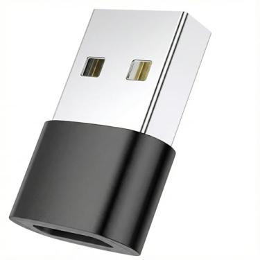 Imagem de Kit 2 Adaptador USB-C Fêmea para USB Macho, OTG Type-C para USB 2.0, Conversor Compacto Portátil