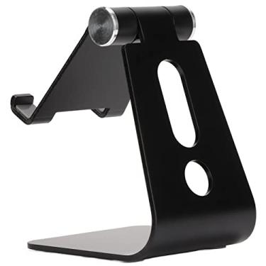 Imagem de SUNGOOYUE Suporte para Tablet de Alumínio, Suporte para Telefone Ajustável Em Vários ângulos, de Mesa Preto Com Gerenciamento de Cabos, Design Portátil para Casa e Escritório
