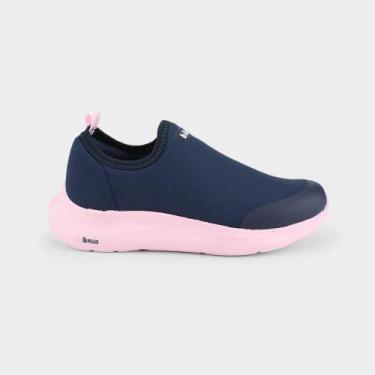 Imagem de Tênis Infantil Bibi Action Azul Marinho com Rosa, 37