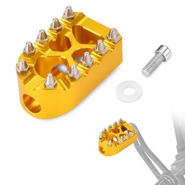 Imagem de Pegador de câmbio de motocicleta Goldfire antiderrapante com rotação de 360° MX estilo Bobber para Harley Touring Softail Sportster DynaGoldfire HD01-GSE-03