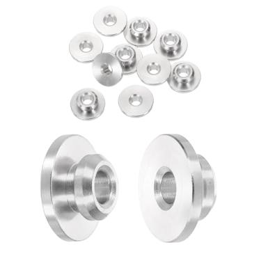 Imagem de PATIKIL Capa protetora de roda de nível de 3/40.6 cm, pacote com 10 capas protetoras de cabos de aço inoxidável T316 para cercas de escadas residenciais ao ar livre