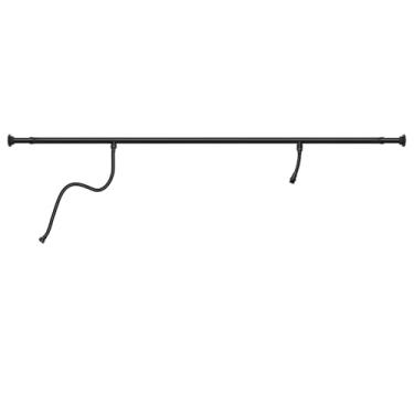 Imagem de PHASAT Kit de chuveiro tandem, braço de chuveiro para chuveiro duplo, sistema de chuveiro duplo de aço inoxidável SUS 304 ajustável para casais (sem chuveiro), preto fosco, PU9H15