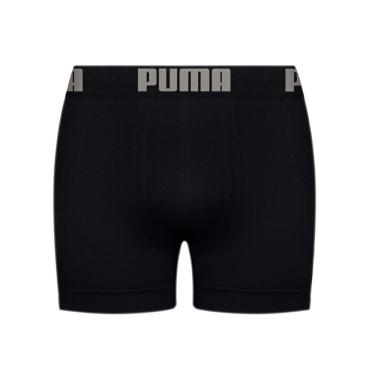 Imagem de Cuecas Boxer Sem Costura, Puma, Masculino, Preto, M