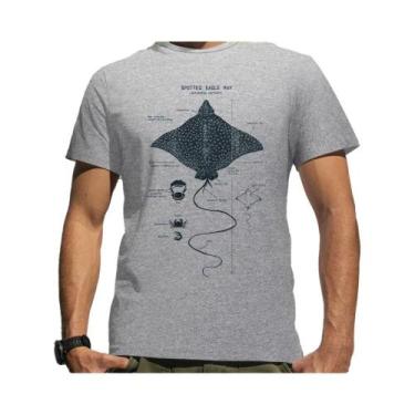 Imagem de Camiseta Masculina Oversized Hip Hop Punk Com Estampa De Anatomia De R