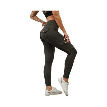 Imagem de Calças De Yoga Sem Costura De Cintura Alta Para Mulheres, Leggings Esp