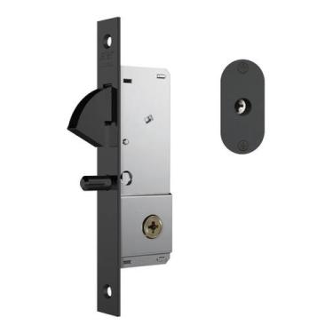 Imagem de Fechadura 1940 tetra inox preta - STAM