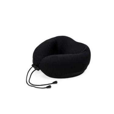 Imagem de Almofada de Pescoço Premium Preta - Bagaggio, U, Preto