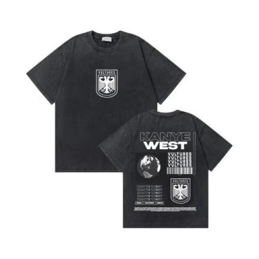 Imagem de Camiseta Masculina Oversized Vintage Kanye West Com Estampa De Urso De
