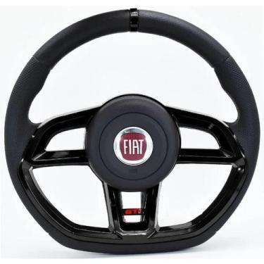 Imagem de Volante Esportivo Gti Vision Preto - Fiat Uno Fire / Novo Uno / Palio 