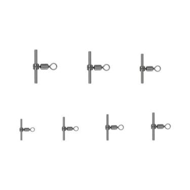 Imagem de Conectores De Linha Giratórios De Pesca 3 Vias DNDYUJU 10-20X Com Rola