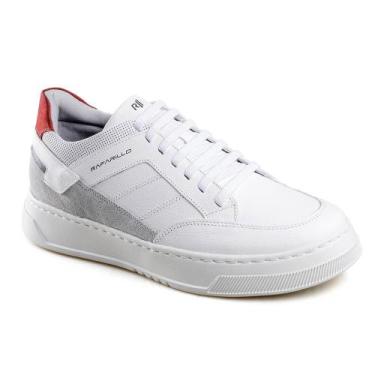Imagem de Sapatênis Masculino Couro Max Light Alth Rafarillo, 42, Branco