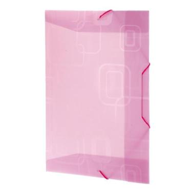 Imagem de Pasta Plástica com Aba e Elástico Ofício Fina Dello - Rosa Neon