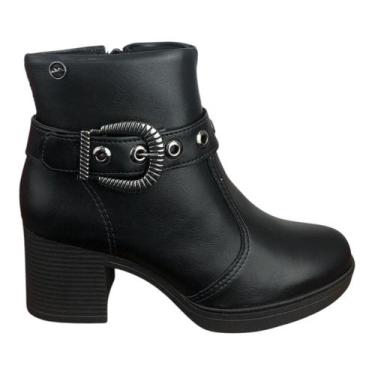 Imagem de Bota Feminina Dakota Preço Bom Salto 7 cm, Preto