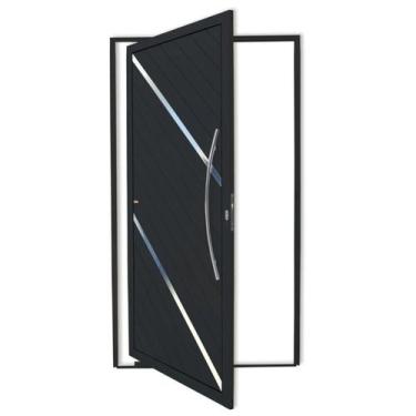 Imagem de Porta Pivotante Lambril Duna com Puxador Super 210cm x 100cm Brimak Ab